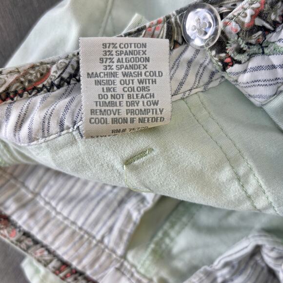 BKE Mollie Ankle Skinny Distressed Jeans Mint Green Mid Rise Women's 28 W32 L28 - Picture 5 of 5